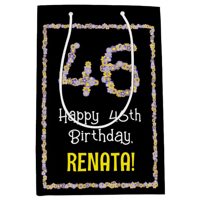 46:e födelsedagen: Blommigt Flowers Number, eget n (Framsidan)