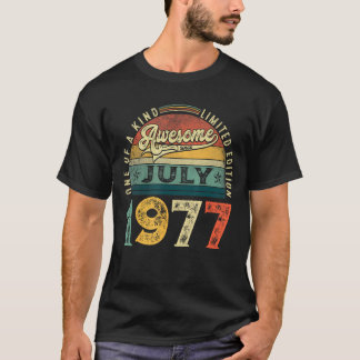 46:e födelsedagen Dekoration juli 1977 Manar Kvinn T Shirt