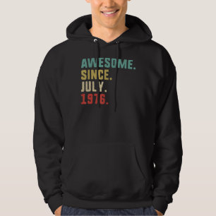 46:e födelsedagen Manar Fantastisk sedan juli 1976 Hoodie