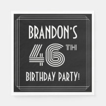 46:e Födelsedagsfesten: Art Deco Stil + anpassat n