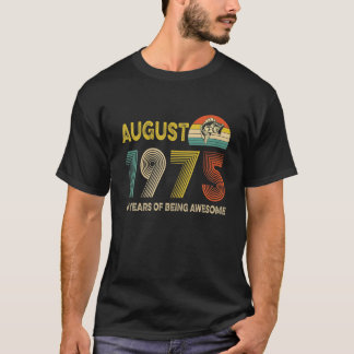 46:e födelsedagspresenten augusti 1975 46 år av få t shirt