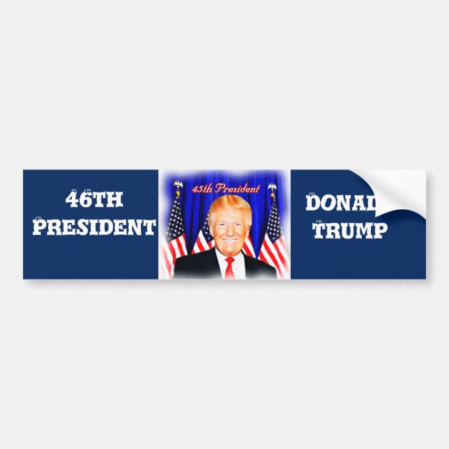 46:e presidenten Donald Trump _ Bildekal (Framsidan)