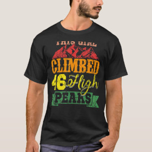 46 Höga toppar i Adirondack Camping Hiking T Shirt