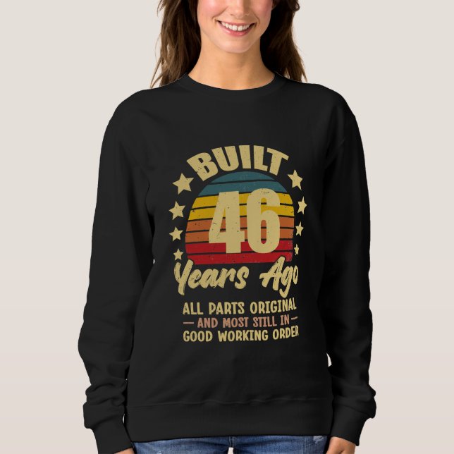 46 Years Ago All Parts Original 46th Birthday T Shirt (Framsida)