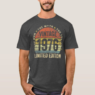 46 Years Old Vintage 1976 Limited Edition 46th T Shirt
