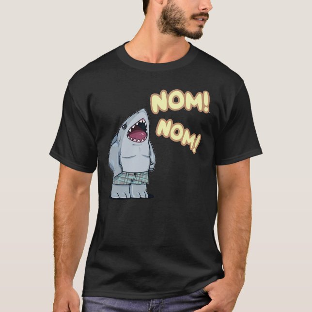 46nom nom kung shark Essential T Shirt (Framsida)
