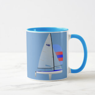 470 klassificera den tävlings- segelbåten mugg