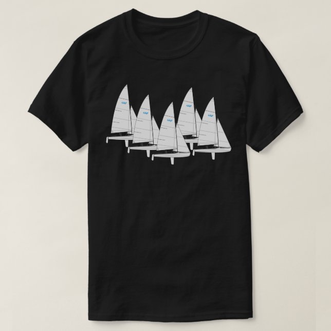 470 Tävla för segelbåtar T Shirt (Design framsida)