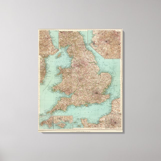 4748 Inghilterra, Galles Canvastryck (Framsida)