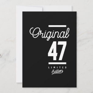 47 år gammal - 47:e födelsedag Funny Gift Tack Kort