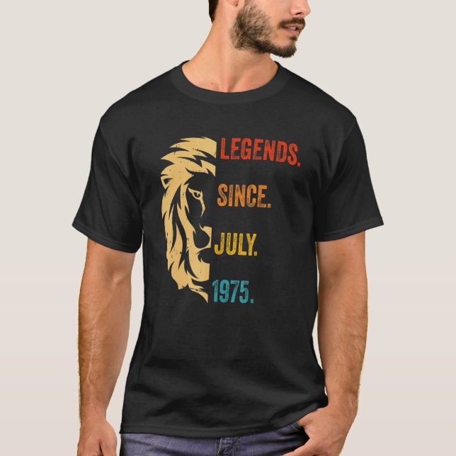 47 år gammal förklaring sedan juli 1975 47 år t shirt (Framsida)