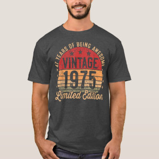 47-årig Vintage 1975 Begränsad utgåva 47:e födelse T Shirt