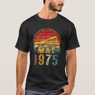 47-åriga Fantastisk sedan maj 1975 ger 47:e födels T Shirt