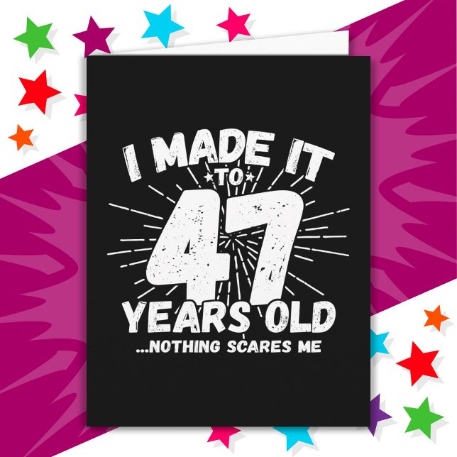 47-årsjubileum, 47-årsjubileum kort (Skapare uppladdad)