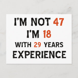 47-årsjubileum vykort