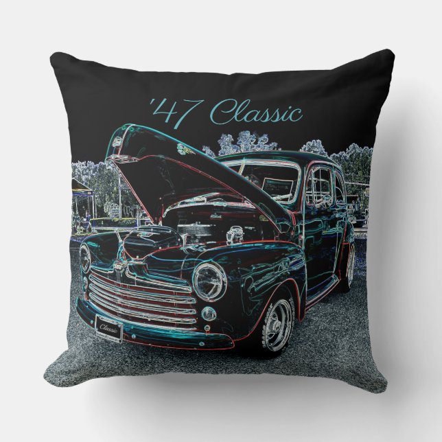 "47 Classic Automobile Dekorativ kudde (Framsida)