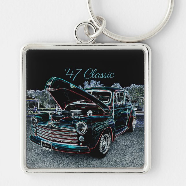 "47 Classic Automobile Premium Nyckelring (Framsidan)