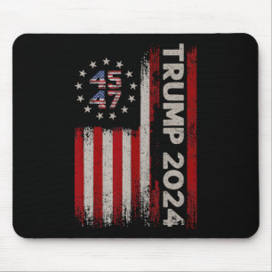 47 Donald Trump 2024 American Flagga 2024 Val Musmatta