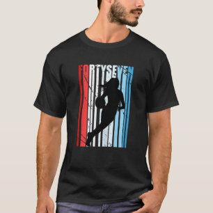 47:e Basketball Birthday Womens Retro Vinta T Shirt