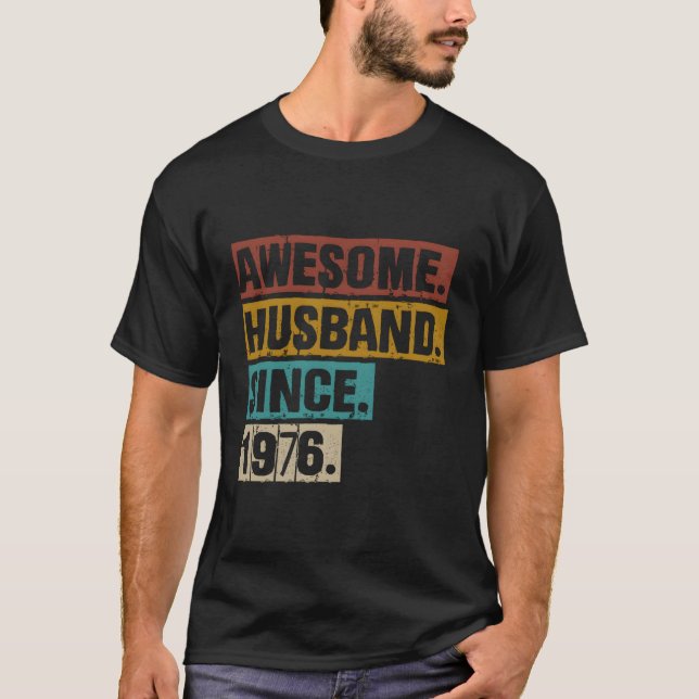 47:e Bröllop-årsdagen för hans Fantastisk Make S T Shirt (Framsida)