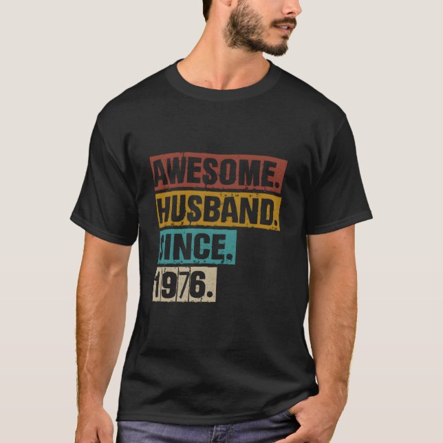 47:e Bröllop-årsdagen för hans Fantastisk Make S T Shirt (Framsida)