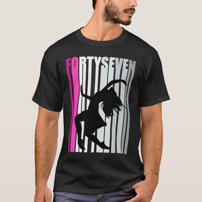47:e dansen Birthday Dancer Queen Contempora T Shirt (Framsida)