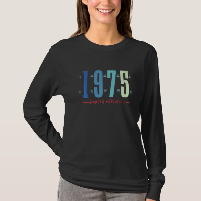 47:e födelsedag Dam Manar 47 år 1975 4 T Shirt (Framsida)