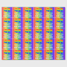 47:e födelsedag: färgfull, Roligt Rainbow Mönster