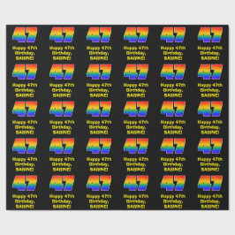 47:e födelsedag: Roligt, färgstark regnbåge inspir Presentpapper