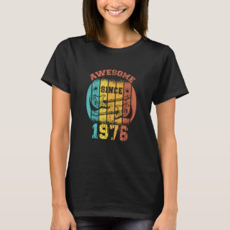 47:e födelsedag Vintage 1976 Retro 47-åriga Guit T Shirt
