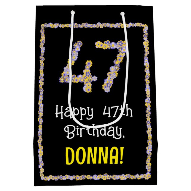 47:e födelsedagen: Blommigt Flowers Number, eget n (Baksidan)