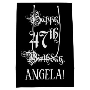 47:e födelsedagen: Finare, Elegant, skript + eget 