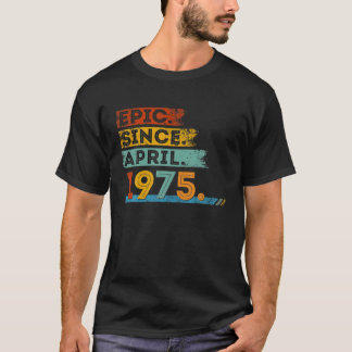 47:e födelsedagen för 47 år sedan april 1977 t shirt