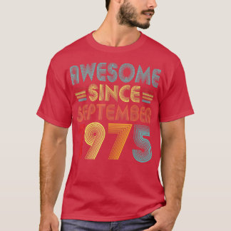47:e födelsedagen Idea Fantastisk sedan september T Shirt