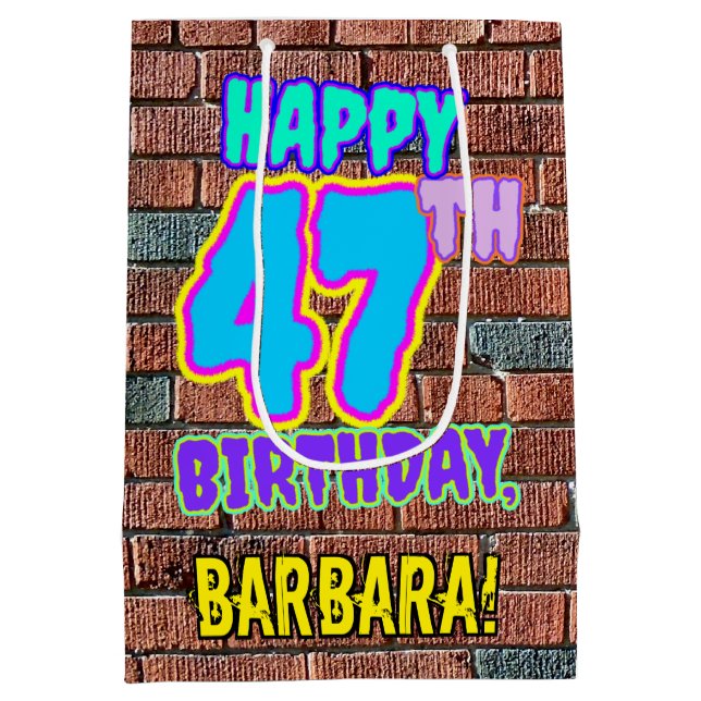 47:e födelsedagen: Roligt, Urban Graffiti Inspired (Baksidan)