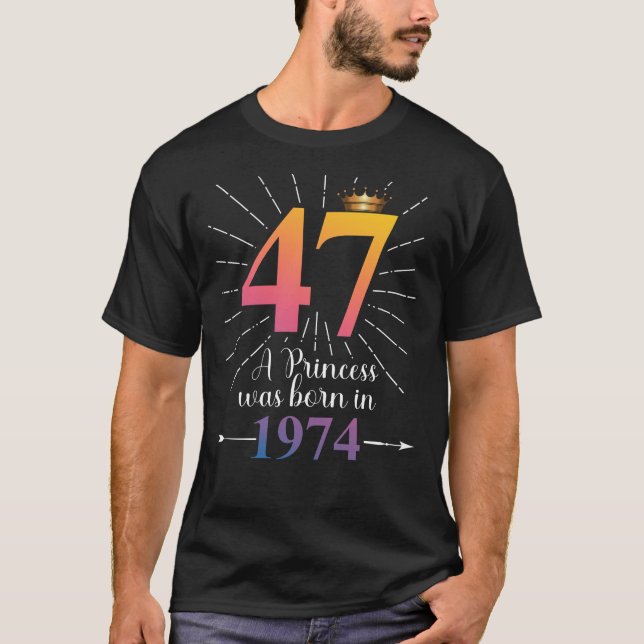 47:e födelsedagsgåva 47 år t shirt (Framsida)