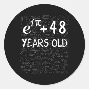 47:e Math Geek Euler Identity Runt Klistermärke