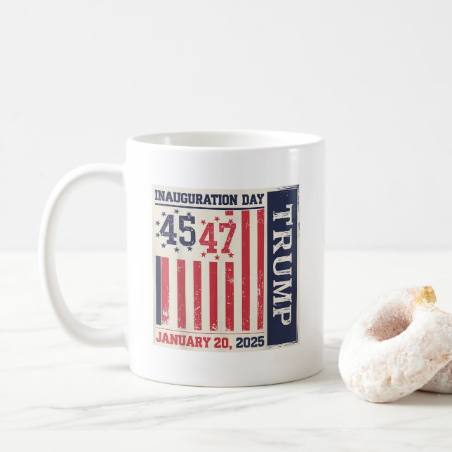 47:e president Donald Trump Inauguration Day 2025 Kaffemugg (Med munk)