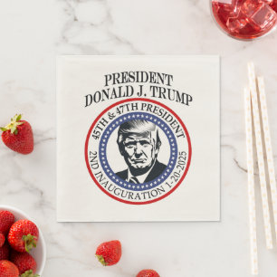 47:e president Donald Trump Inauguration Keepsaké Pappersservett