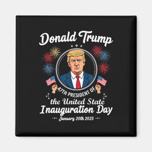 47:e president Donald Trump Invigningsdag 4 Magnet