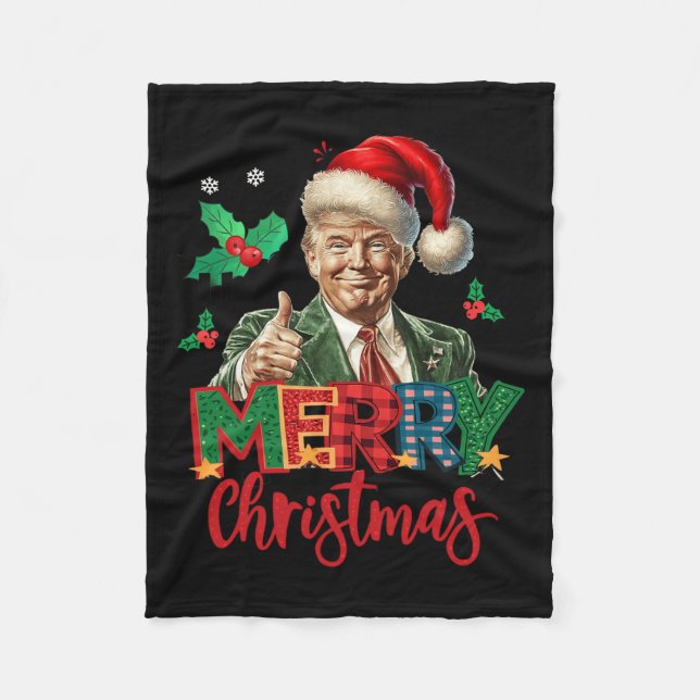 47:e president Donald Trump Invigningsdag Jan 2 Fleecefilt (Framsidan)