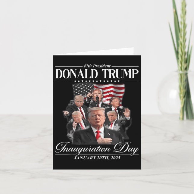 47:e president Donald Trump Invigningsdag Jan 2 Kort (Framsida)