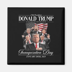 47:e president Donald Trump Invigningsdag Jan 2 Magnet