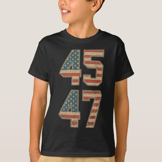 47:e presidenten 45 47 t shirt (Framsida)
