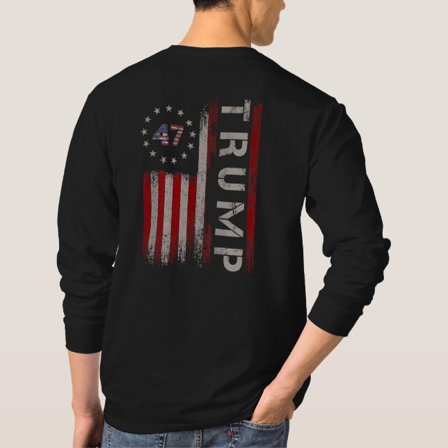 47:e presidenten Donald Trump 47 USA, amerikansk F T Shirt (Baksida)