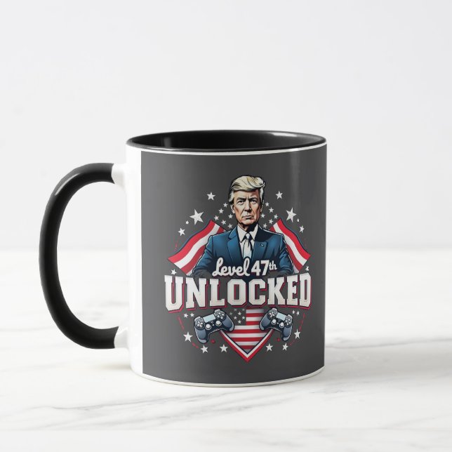 47:e upplåsta Trump Won Inaguration Day Mugg (Vänster)