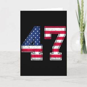 47 Födelsedags Tröja Usa Flagga Sport Team Jersey Kort