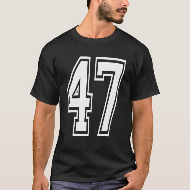 47 Födelsedagskollegiets nummer T Shirt (Framsida)