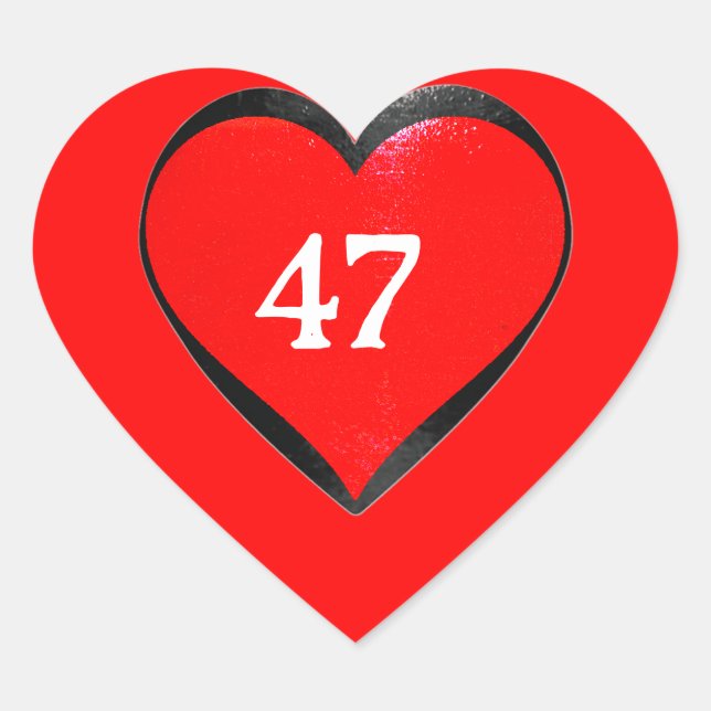 47 HJÄRTFORMAT KLISTERMÄRKE (Framsida)