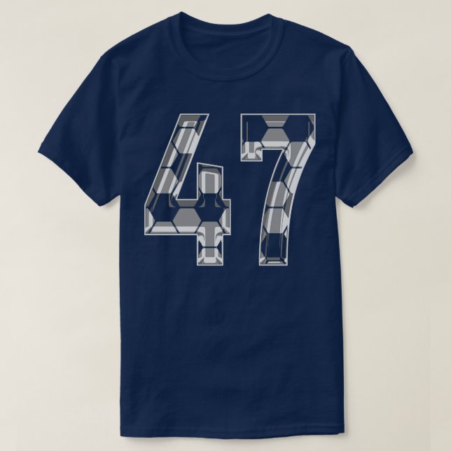 47 Jersey 47 Mamma Player Fläkt T Shirt (Design framsida)
